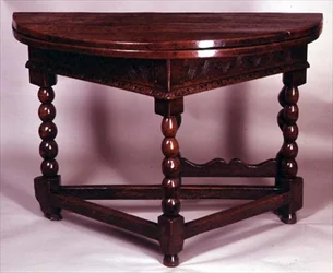 Gateleg-Tisch mit Knaufbeinen, ca. 1600